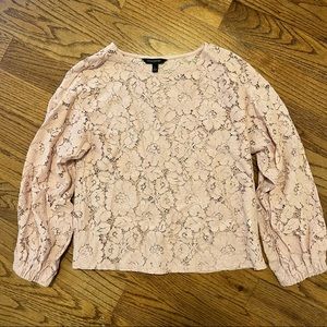 Floral lace blouse